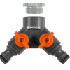 Gardena Raccord Tuyau D'arrosage 00936-20 936-20 Pièce à 2 Voies 1/2 Pouce