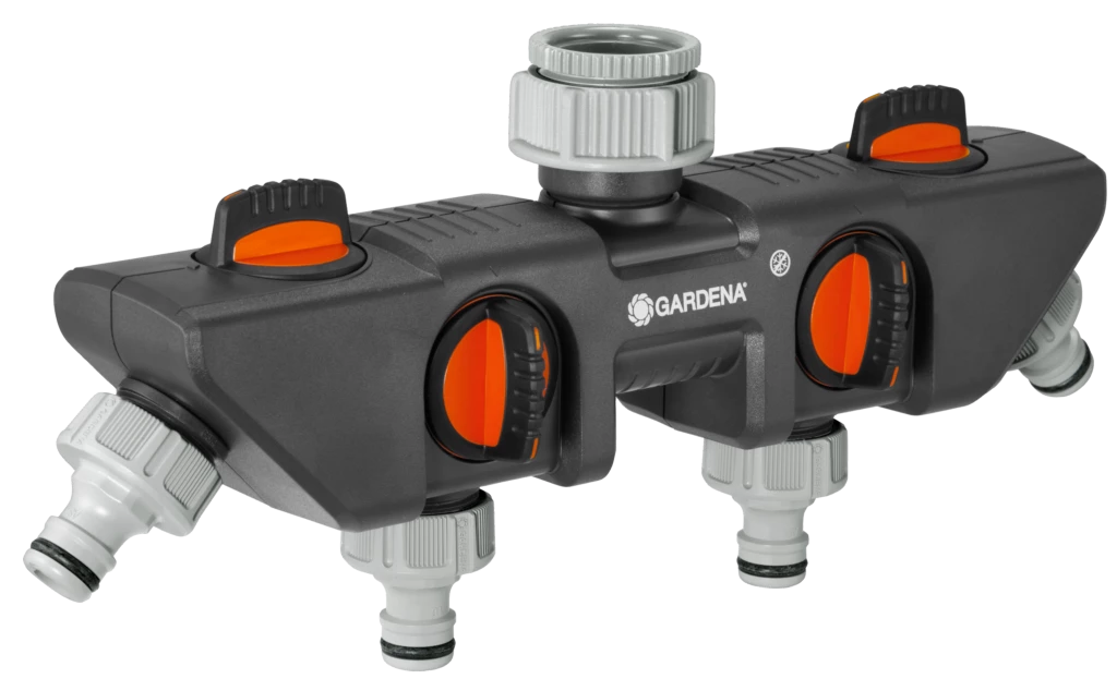Gardena Raccord Tuyau D'arrosage 08194-20 8194-20 Distributeur D'eau à 4 Voies 3 Gardena Raccord Tuyau D'arrosage 08194-20 8194-20 Distributeur D'eau à 4 Voies