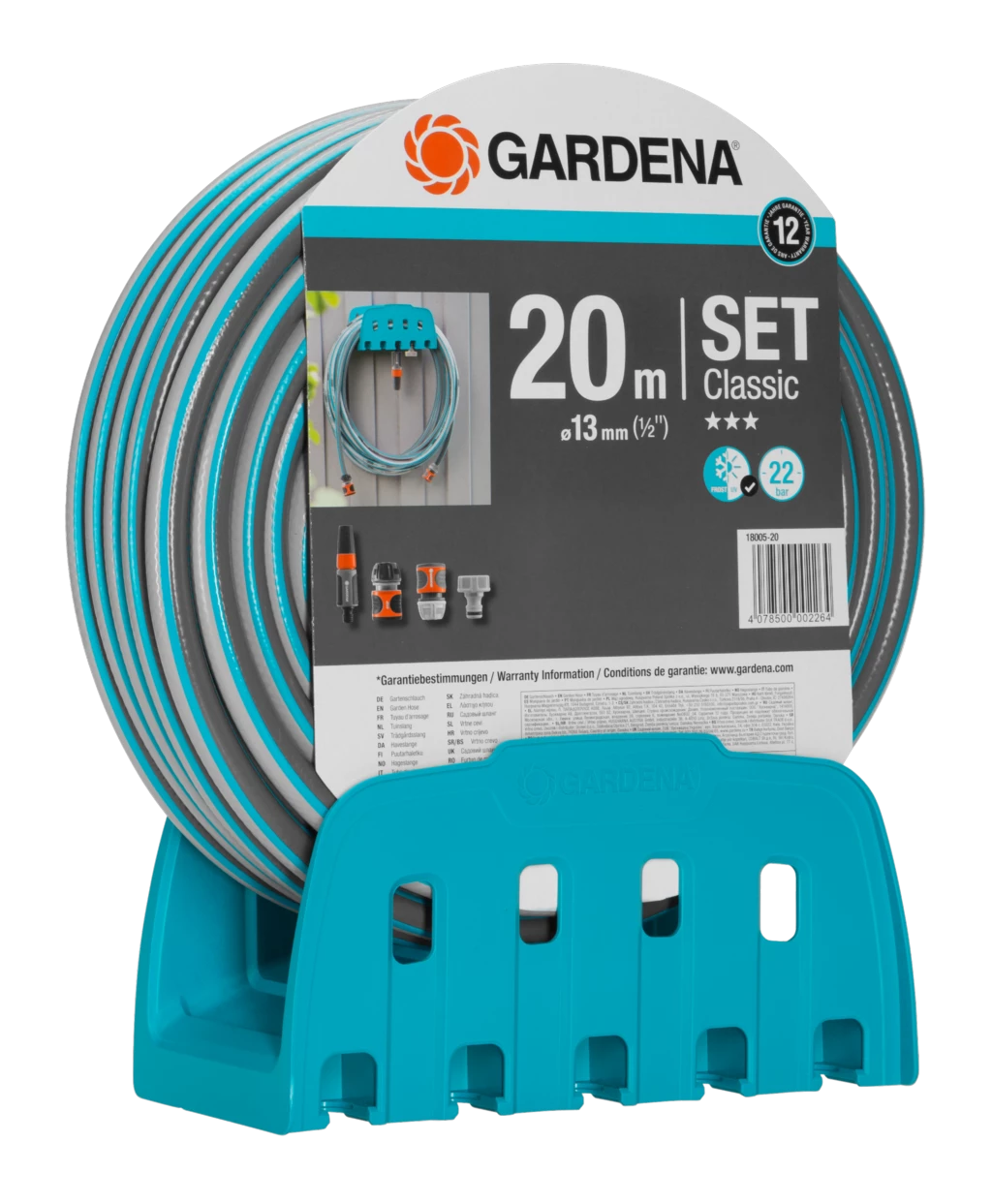 Gardena Enrouleur Tuyau D'arrosage 18005-20 Tuyau D'arrosage Classique + Bras 1/2 Pouce 20m 6 Gardena Enrouleur Tuyau D'arrosage 18005-20 Tuyau D'arrosage Classique + Bras 1/2 Pouce 20m – Image 4