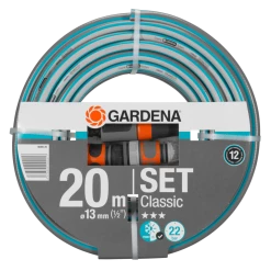 Gardena 18008-20 Tuyau D'arrosage Classic 1/2 20mtr + Raccords