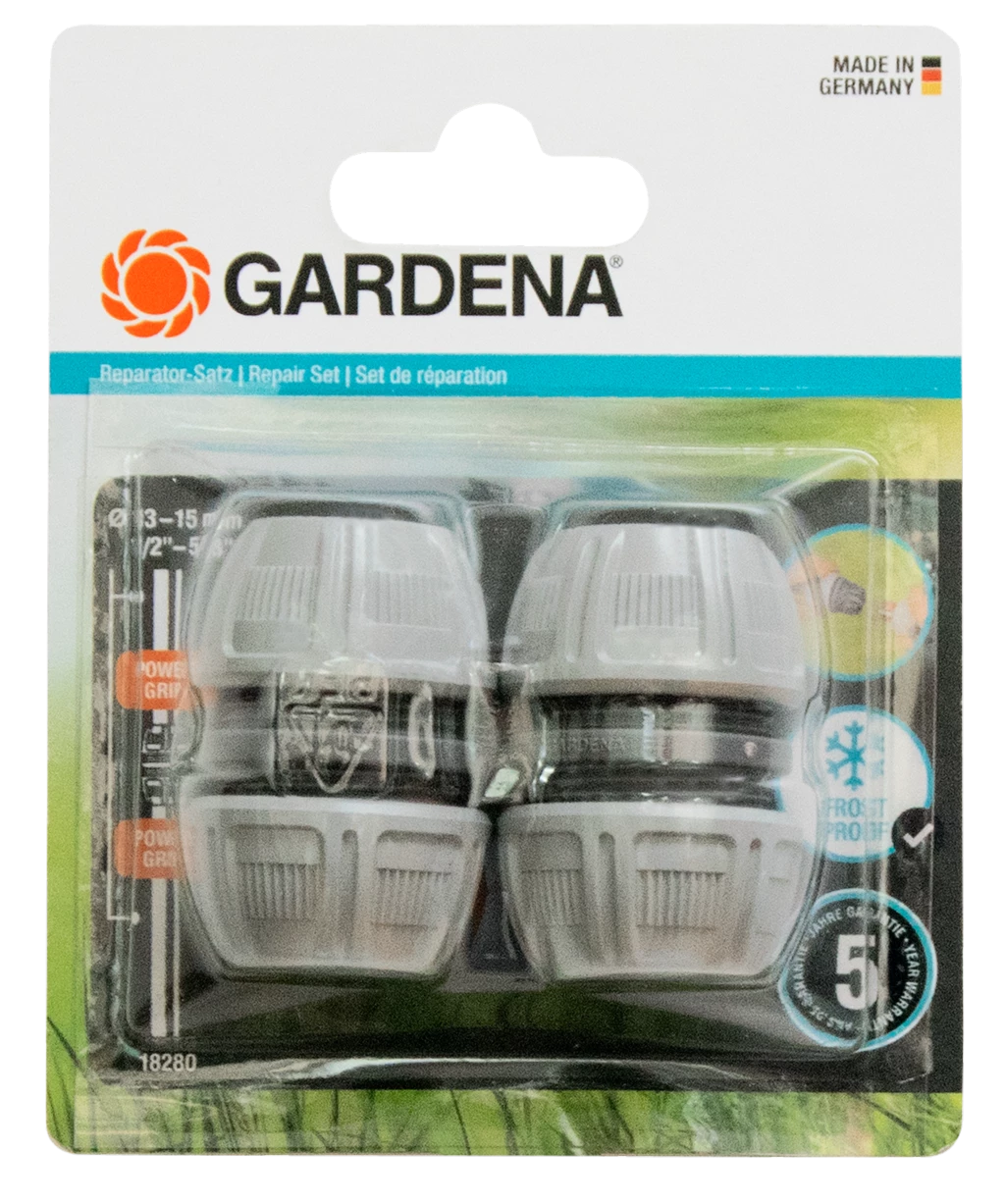 Gardena Raccord Tuyau D'arrosage 18280-20 Kit De Réparation 13mm (1/2) 3 Gardena Raccord Tuyau D'arrosage 18280-20 Kit De Réparation 13mm (1/2)
