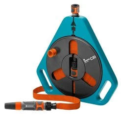 Gardena Enrouleur Tuyau D'arrosage 757-20 Classic Roll-fix, Tuyau Plat En Cassette